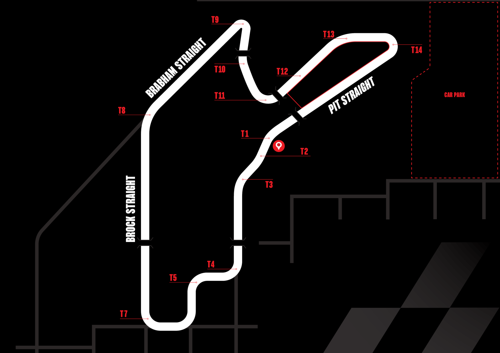 Senna Villa track location map